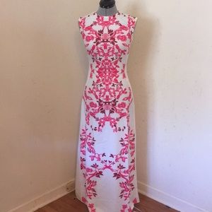 *Lowest Price* White & Pink Floor Length Dress